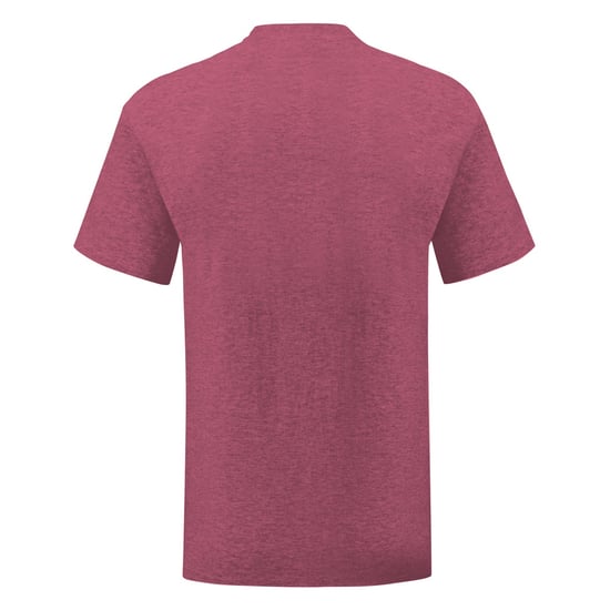 Fruit Of The Loom Heren Iconisch T-shirt (Heather Bordeaux) - Image 2