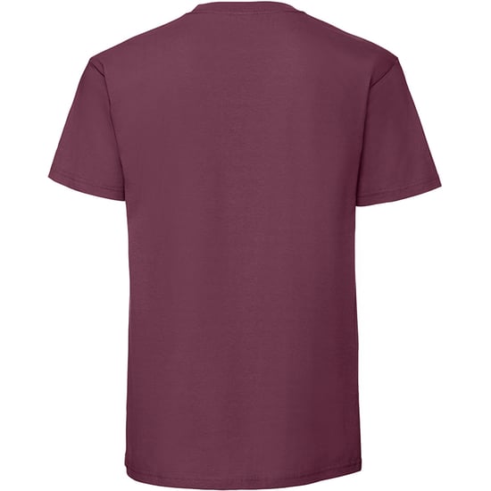 Fruit Of The Loom Heren Ringgesponnen Premium T-Shirt (Bordeaux) - Image 2