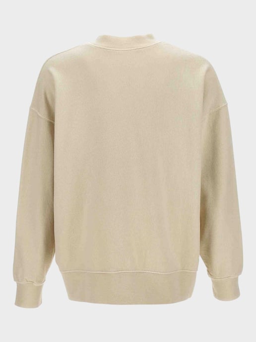 Palm Angels Seasonal Logo Crewneck White Red - Image 2