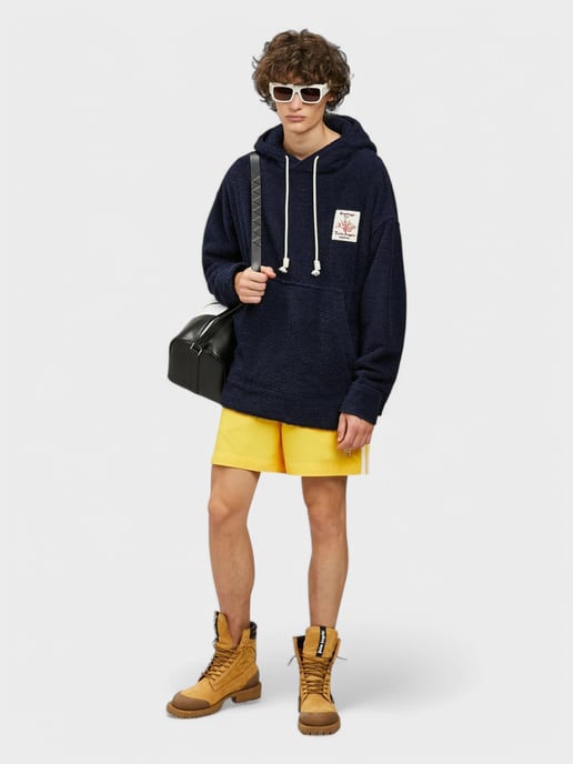 Palm Angels Korall Terry Hoodie Marinblå - Image 2