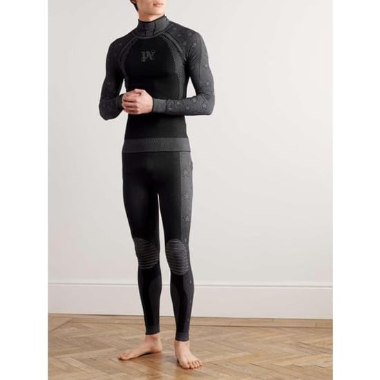 Palm Angels Monogram Baselayer Ski Bottoms Black - Image 2