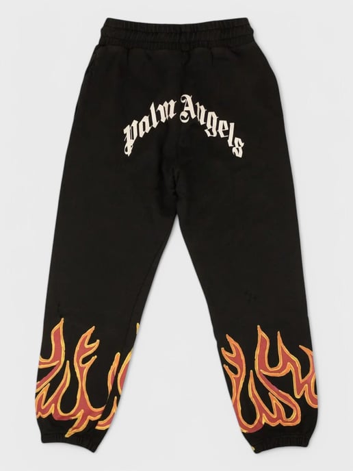 Palm Angels Gd Graffiti Flames Sweatpants Black/Red - Image 1