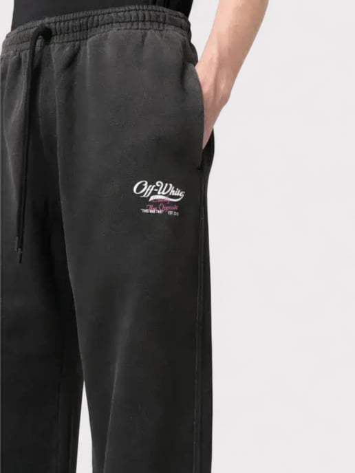 Off-White Wave Off Skate Sweatpants Black - Image 3