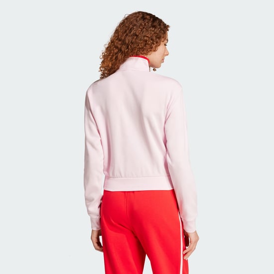 Essentials Color Pop French Terry Crop Quarter-Zip Track Jacket - Image 2