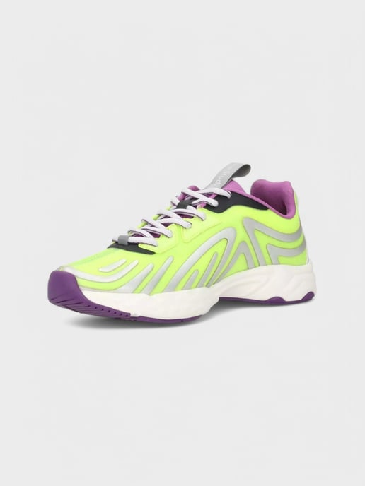 Acne Studios Buzz Neon Trainers Contrast Yellow Sneaker - Image 3