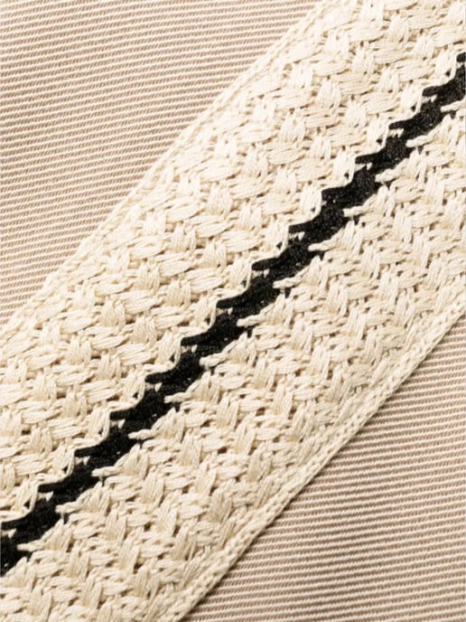 Palm Angels Tab Knit Pants Beige - Image 4