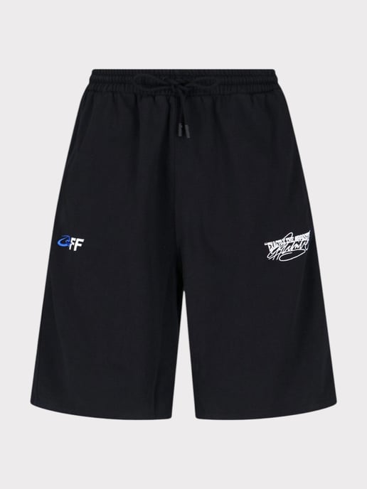 Off-White Exactly The Opposite Arrow Skate Sweatshorts Black - Image 2