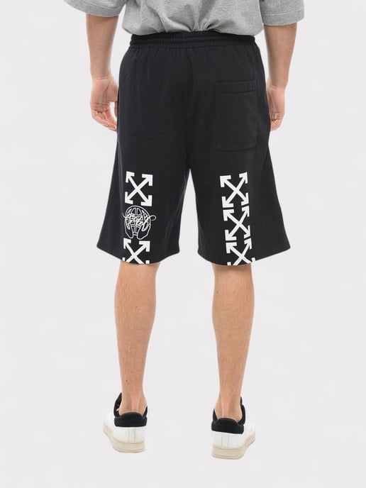 Off-White Exactly The Opposite Arrow Skate Sweatshorts Black - Image 3