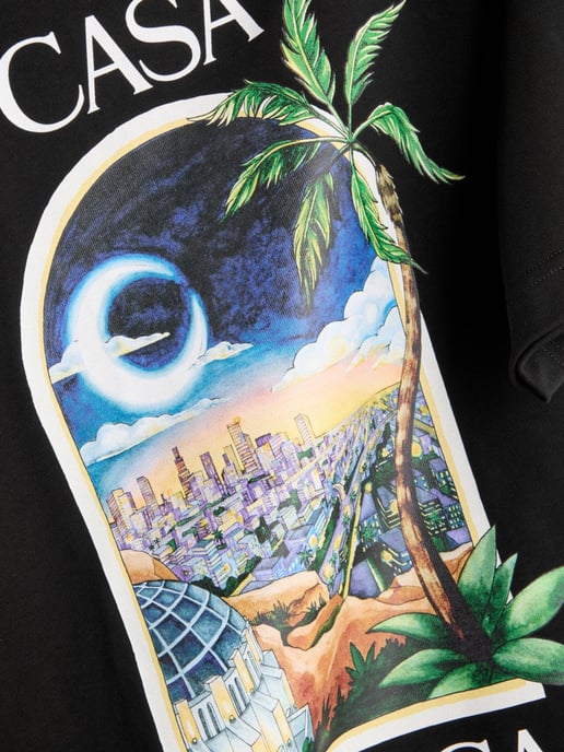 Casablanca LA Nights T Shirt Black - Image 3