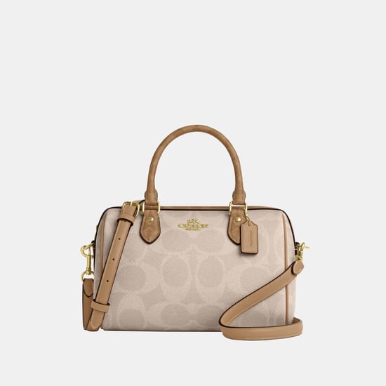 Rowan Satchel in Blocked Maxi Signature Canvas - Image 1