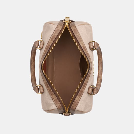 Rowan Satchel in Blocked Maxi Signature Canvas - Image 3