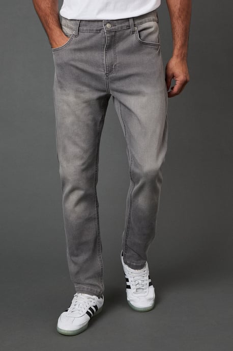 Grey Stretch Slim Fit Jeans - Image 1