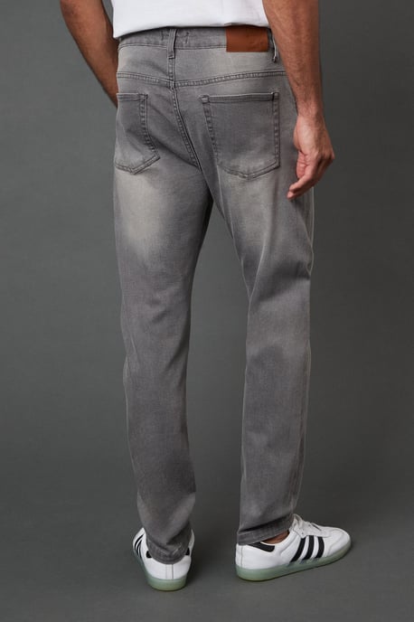 Grey Stretch Slim Fit Jeans - Image 4
