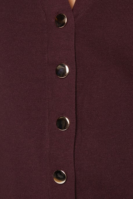 Chiffon Sleeve Button Front Cardigan - Image 5