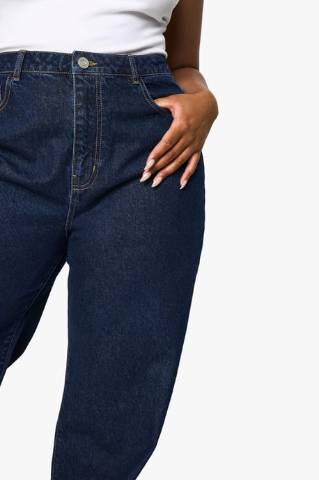 Boohoo Basics Plus Basics High Waisted Wide Leg Jeans - Image 4
