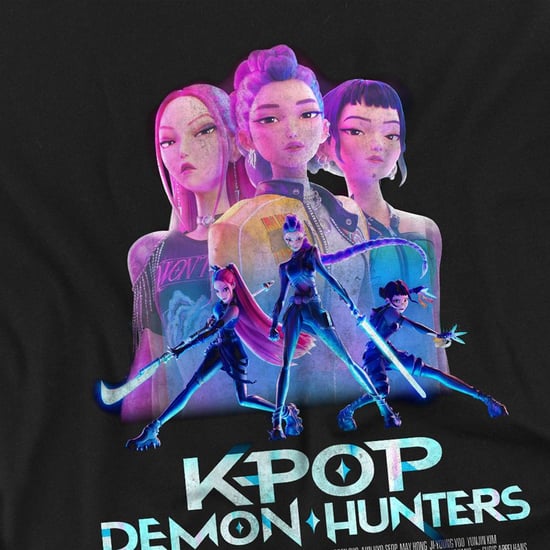 K-Pop Demon Hunters Unisex Vuxen Huntr/X Poster Långärmad T-shirt (Svart) - Image 3