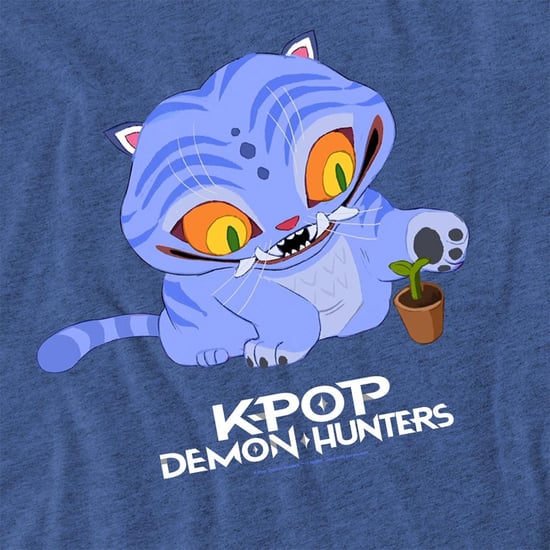 K-Pop Demon Hunters Unisex Volwassen Schattig Derpy Tiger Heather T-shirt (Heide Royal) - Image 2