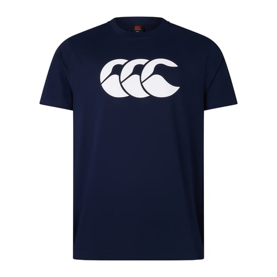 Canterbury Mens Logo Organic Cotton T-Shirt (Navy) - Image 1