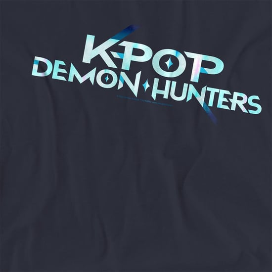 K-Pop Demon Hunters Womens/Ladies Colour Logo T-Shirt (Deep Navy) - Image 3