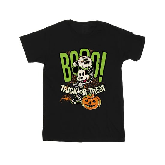 Disney Heren Boo Trick Or Treat Mickey Mouse Katoenen T-Shirt (Zwart) - Image 1