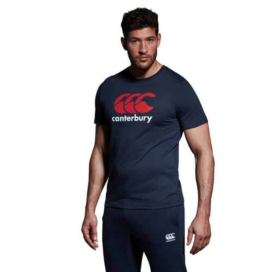 Canterbury Mens Logo Cotton Blend T-Shirt (Navy) - Image 4