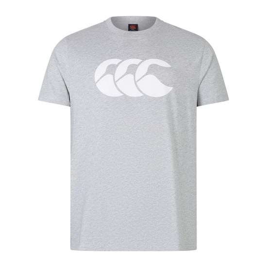 Canterbury Mens Logo Organic Cotton T-Shirt (Classic Marl) - Image 1