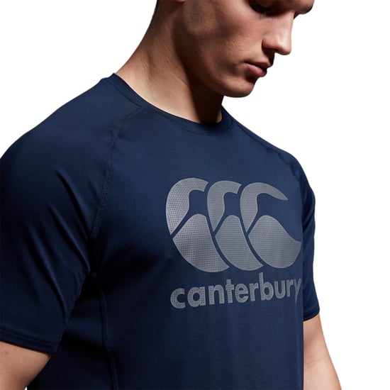 Canterbury Mens Big Logo Super Light T-Shirt (Navy) - Image 3