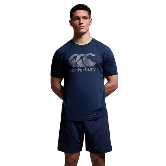 Canterbury Mens Big Logo Super Light T-Shirt (Navy) - Image 4