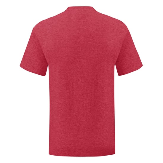 Fruit Of The Loom Heren Iconisch T-shirt (Heather Rood) - Image 2