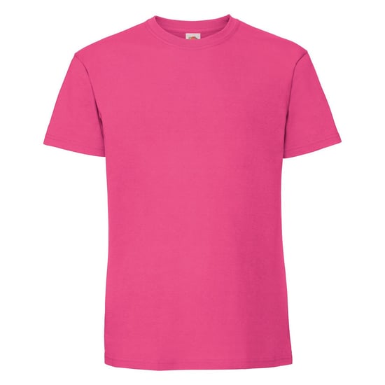 Fruit Of The Loom Heren Ringgesponnen Premium T-Shirt (Fuchsia) - Image 1