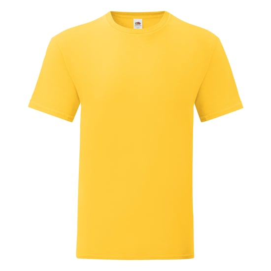 Fruit Of The Loom Heren Iconisch T-shirt (Zonnebloem Geel) - Image 1
