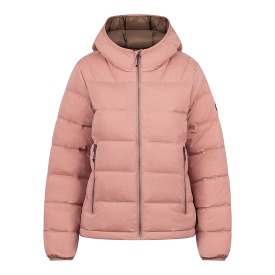 Trespass Womens/Ladies Rollins Hooded Jacket (Clay) - Image 1