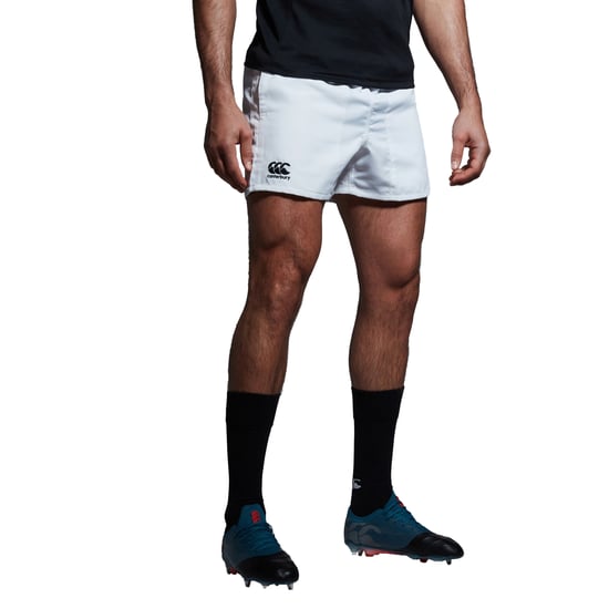 Canterbury Mens Professional Polyester Shorts (White) - Image 4