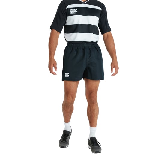 Canterbury Mens Professional Polyester Shorts (Black) - Image 3