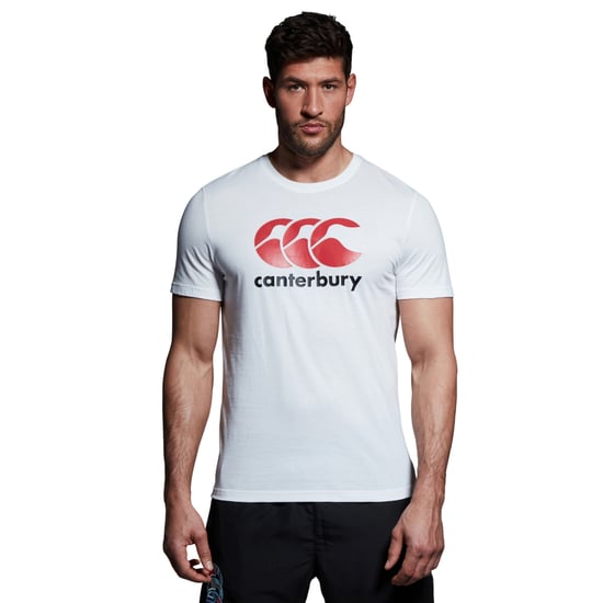 Canterbury Mens Logo Cotton Blend T-Shirt (White) - Image 4