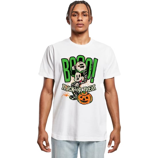Disney Heren Boo Trick Or Treat Mickey Mouse Katoenen T-Shirt (Wit) - Image 3