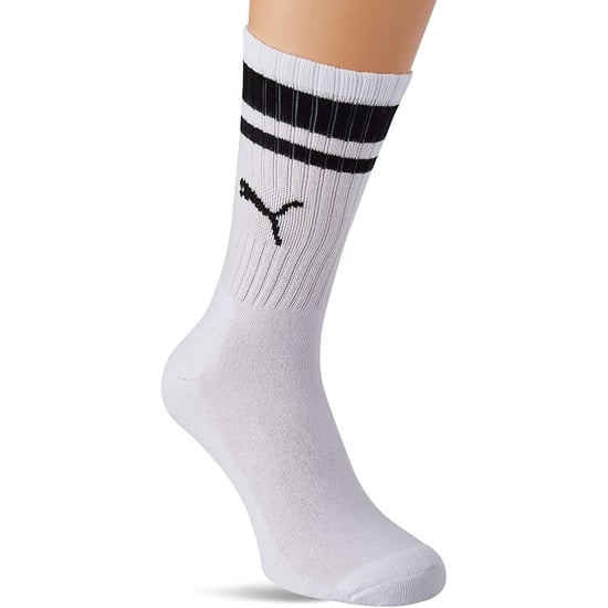 Puma Unisex Adult Heritage Stripe Crew Socks (pak van 2) (Wit/zwart) - Image 3