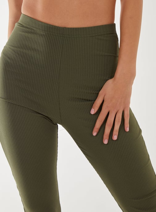 Ribbed Flare Leggings - Image 3