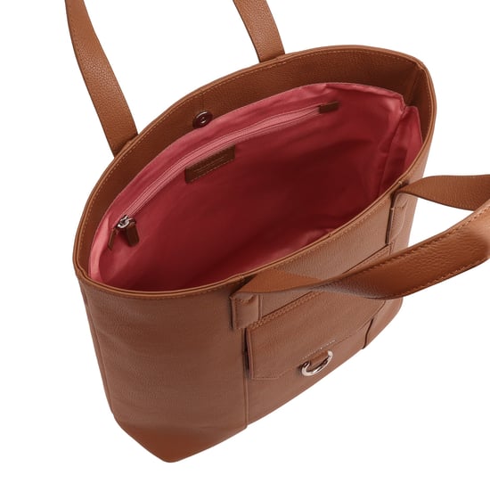 Edyln Brown Leather Shoulder Bag - Image 4