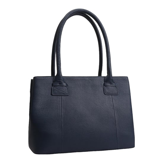 Daissy Navy Leather Shoulder Bag - Image 2