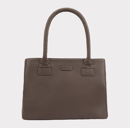 Daissy Brown Leather Shoulder Bag - Image 1
