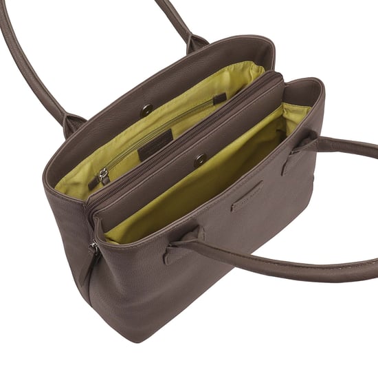 Daissy Brown Leather Shoulder Bag - Image 4