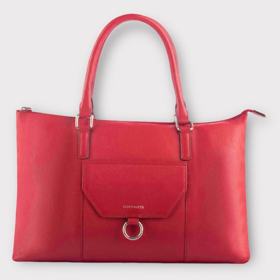 Dariah Red Leather Shoulder Bag - Image 1
