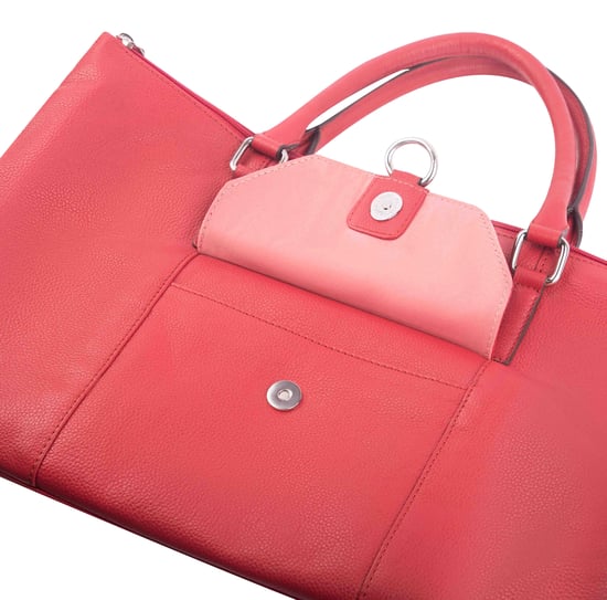 Dariah Red Leather Shoulder Bag - Image 4