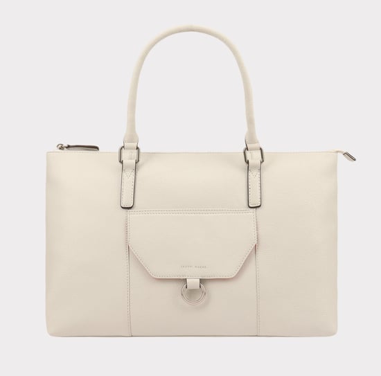 Dariah Beige Leather Shoulder Bag - Image 1