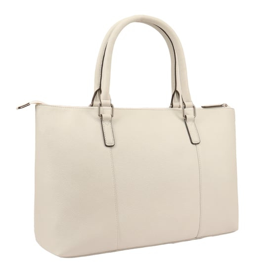 Dariah Beige Leather Shoulder Bag - Image 2