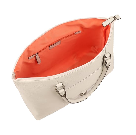 Dariah Beige Leather Shoulder Bag - Image 4