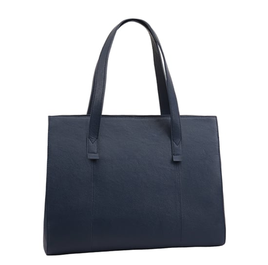Lalitah Navy Leather Shoulder Bag - Image 2
