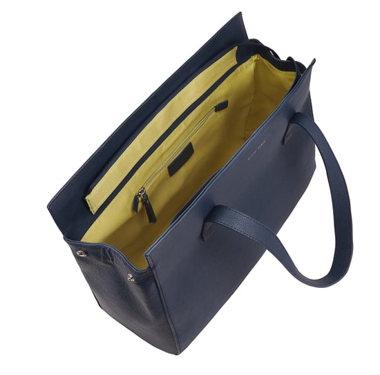 Lalitah Navy Leather Shoulder Bag - Image 4