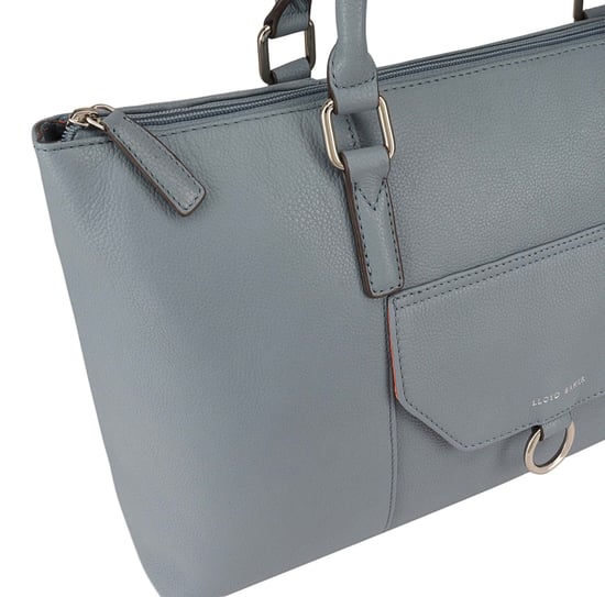 Dariah Blue Leather Shoulder Bag - Image 3